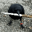 crow with knife logo