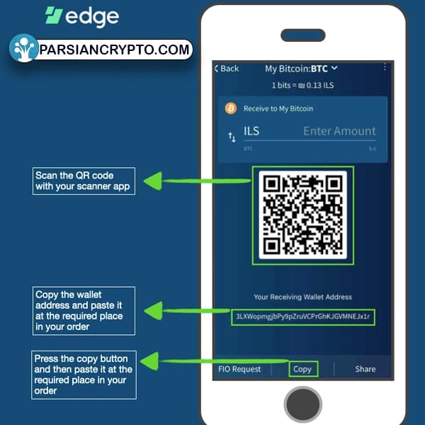 نحوه دسترسی به آدرس کیف پول ارز دیجیتال