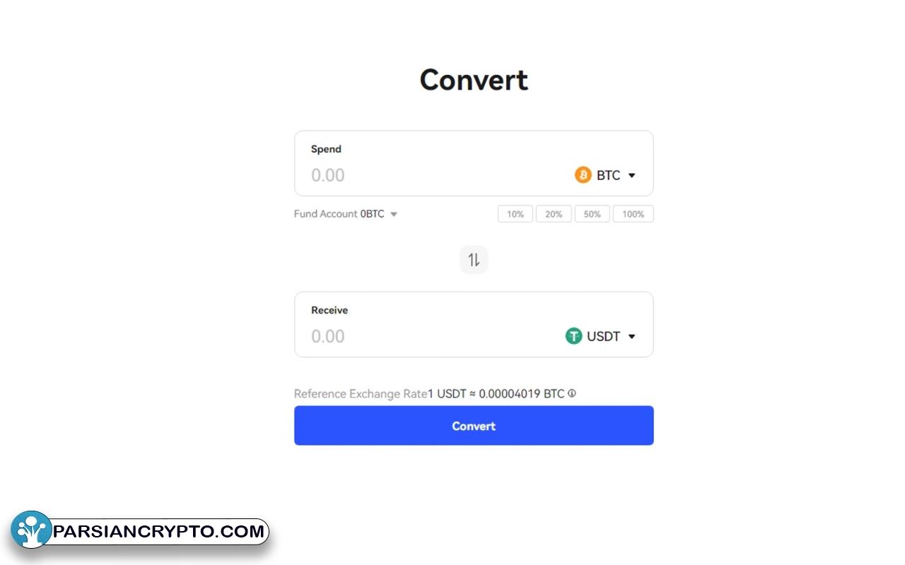 تبدیل ارز دیجیتال در صرافی بینگ ایکس