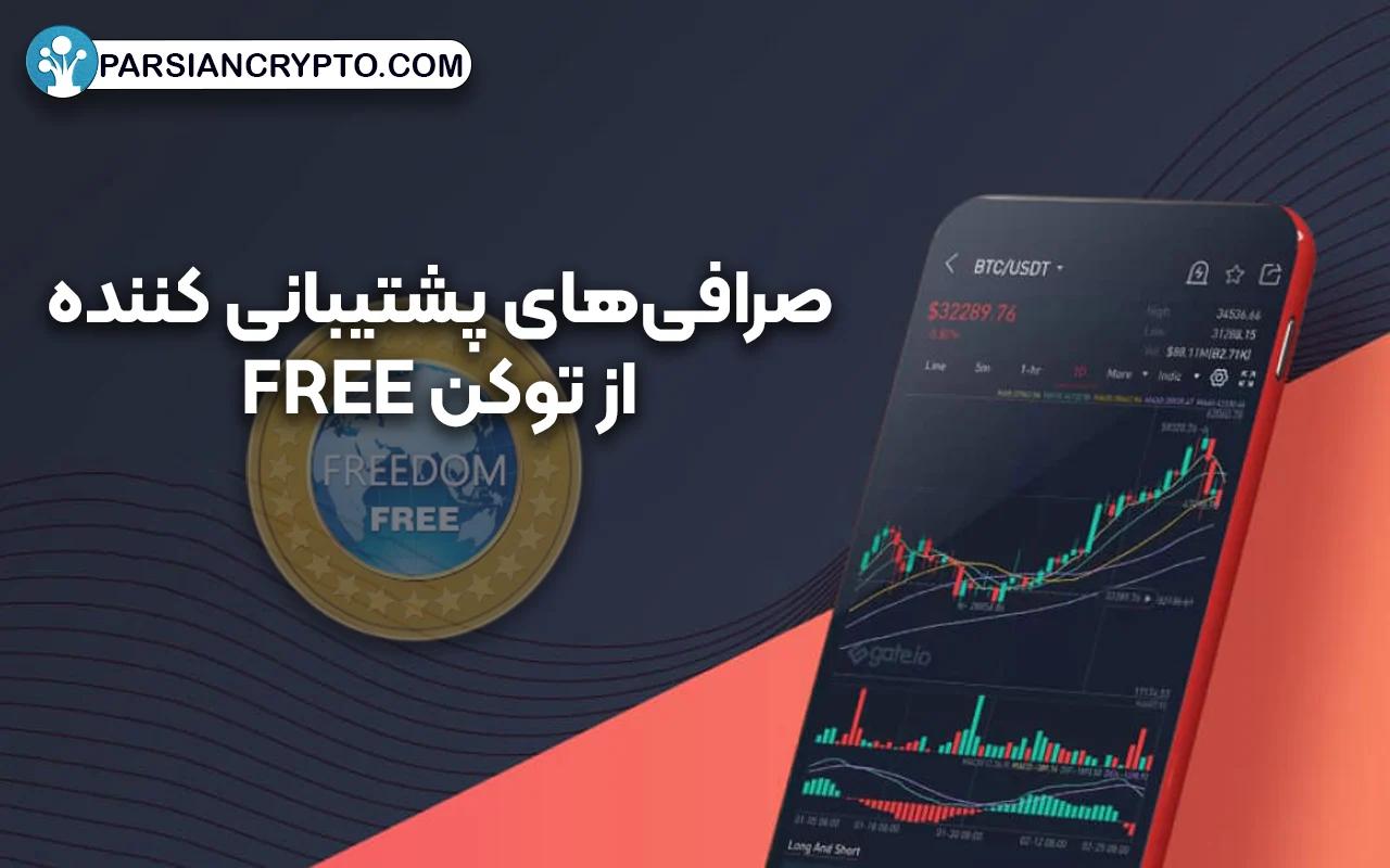 صرافی‌های پشتیبانی کننده از توکن FREE