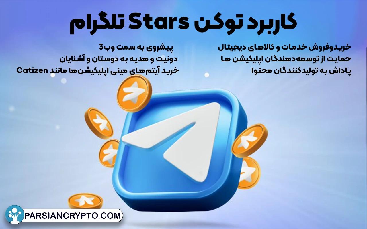 کاربرد توکن Stars تلگرام