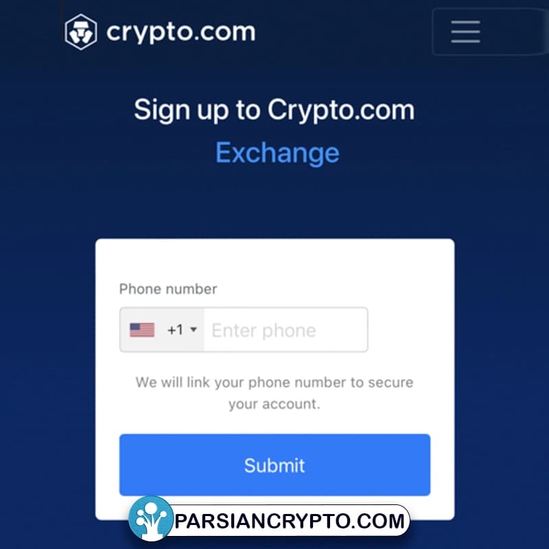 شماره ی تماس برای ثبت نام در صرافی کریپتو دات کام