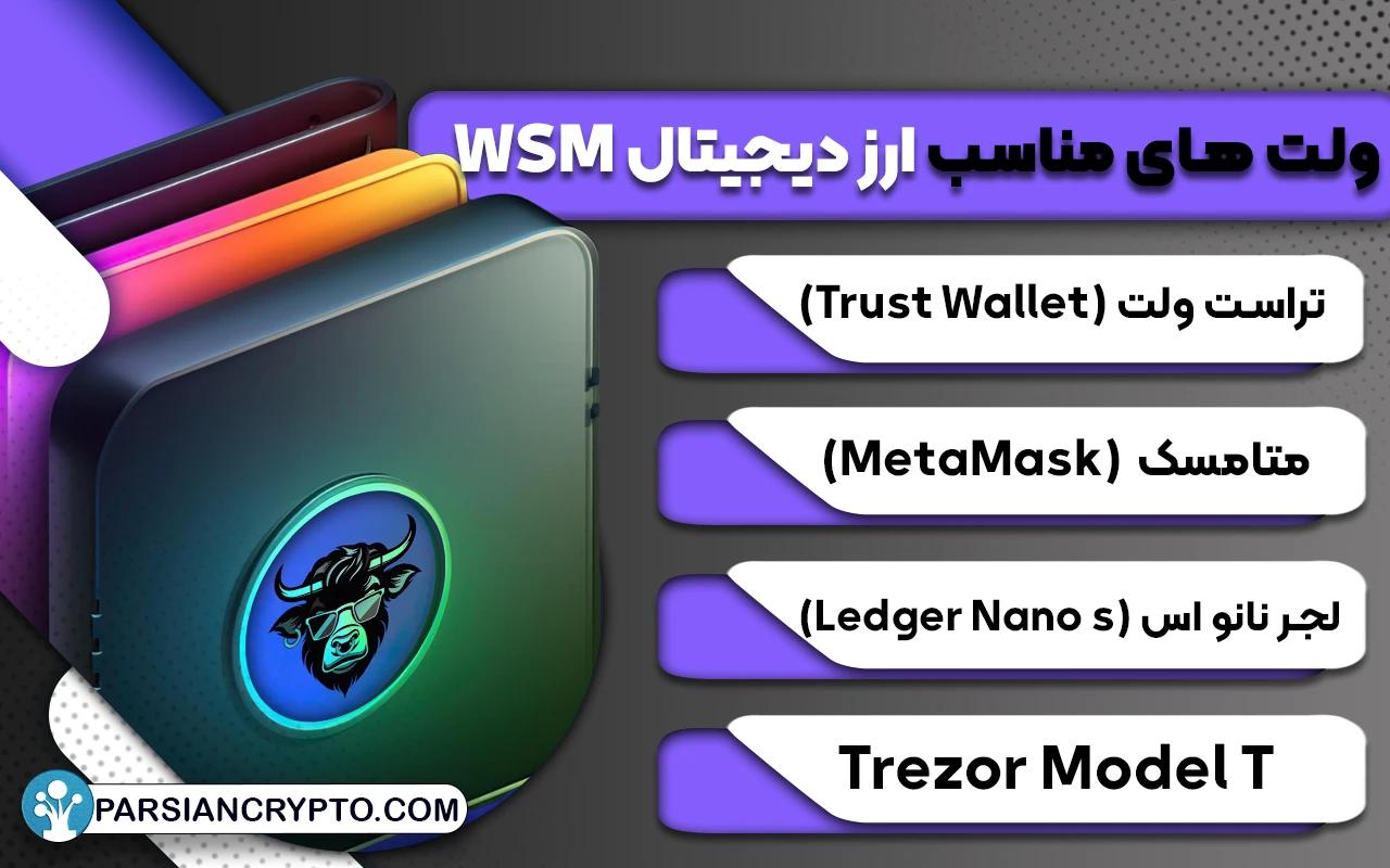 والت های مناسب ارز دیجیتال WSM