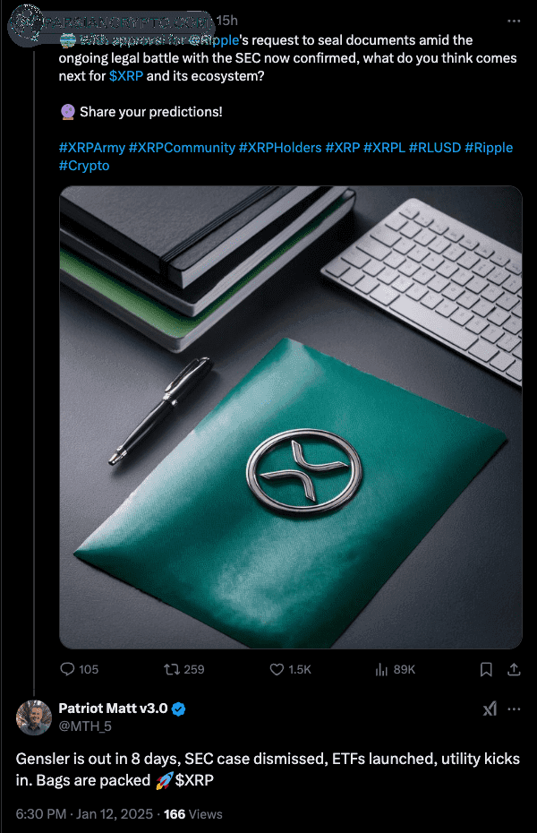 پیروزی جزئی ریپل در پرونده آن با XRP