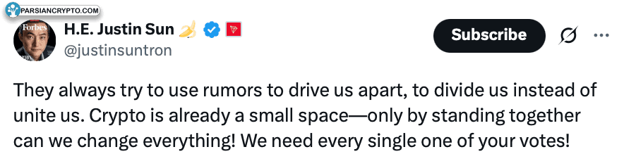 توییت جاستین سان