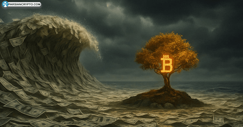 بیت کوین در برابر سیل پول فیات؛ ارزشی ثابت در دنیای پرنوسان! عکس