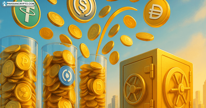 رشد سرسام‌آور استیبل‌کوین‌ها: آیا رمزارزها وارد دنیای بانکداری می‌شوند؟ عکس