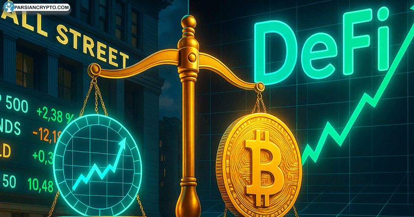 آیا بیت کوین و DeFi به نقطه عطفی در برابر بازارهای TradFi رسیده‌اند؟ عکس