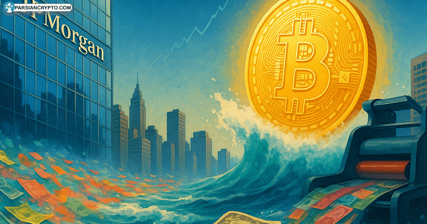 بیت کوین در کانون توجه JPMorgan—استراتژی جدید علیه کاهش ارزش دلار! عکس