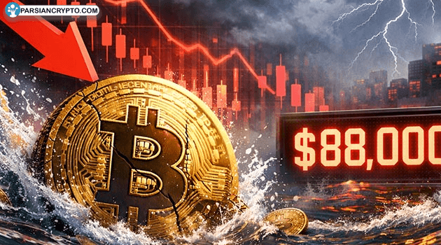 بیت کوین در چنگال کاهش—سقوط به ۸۸ هزار دلار فضای بازار را ملتهب کرد! عکس