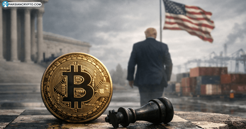 بیت کوین در آستانه انفجار؛ ورود به منطقه خطر ۱۵۰ روزه ترامپ! عکس