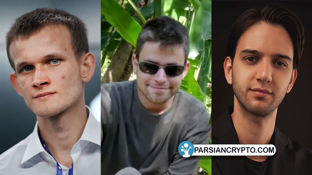 از چپ به راست: ویتالیک بوترین، اریک وال و ادی ورتایمر