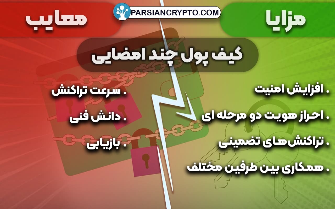 مزایا و معایب کیف پول چند امضایی