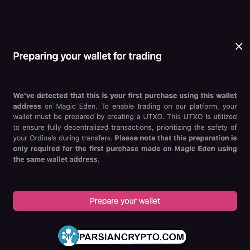 آموزش خرید و فروش NFT اردینال بیت کوین3