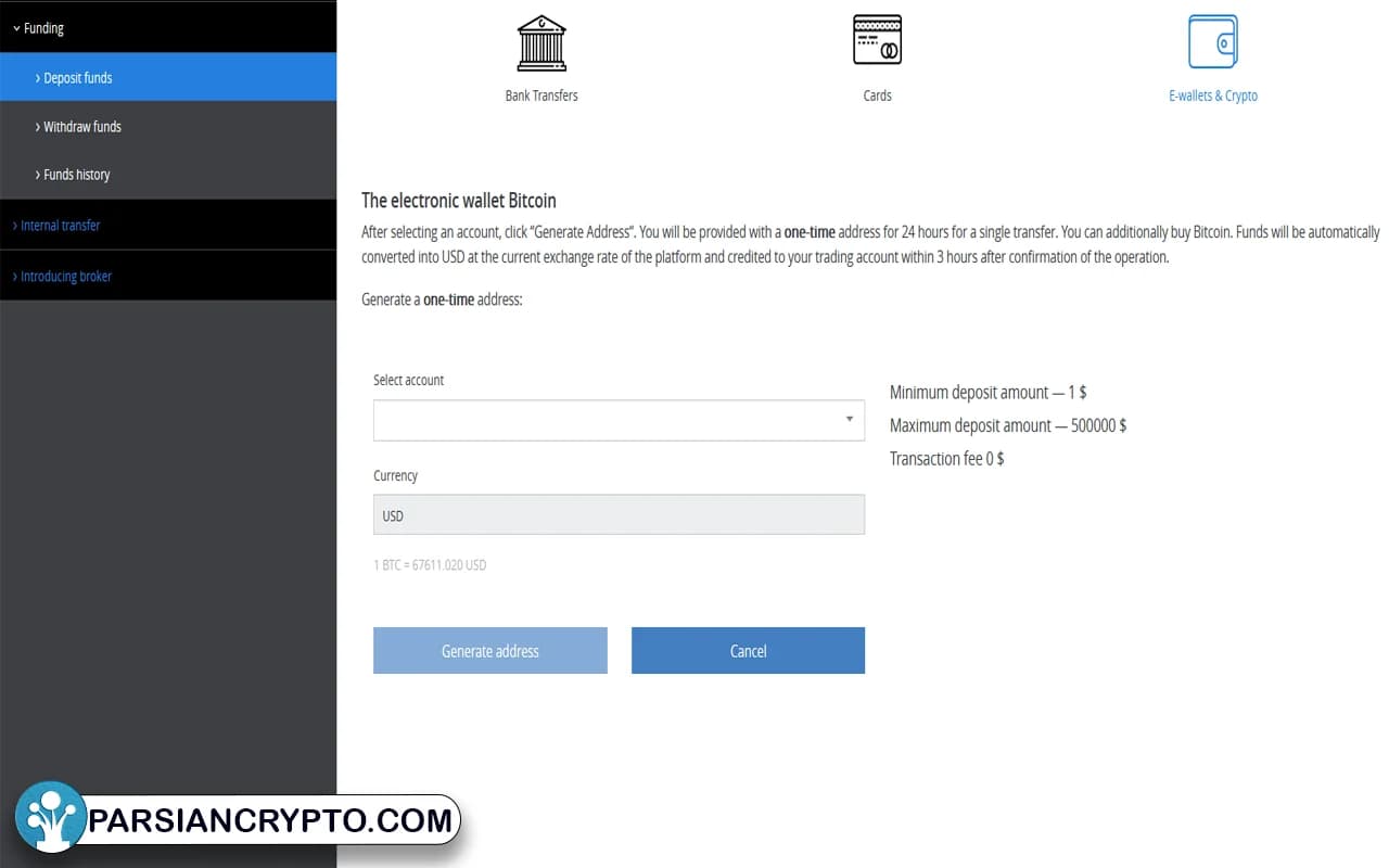 روش واریز وجه و برداشت حساب در بروکر اسپلنده