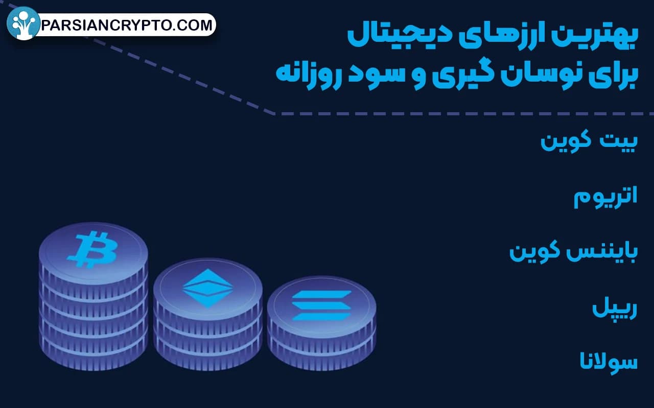 بهترین ارزهای دیجیتال برای نوسان گیری و سود روزانه