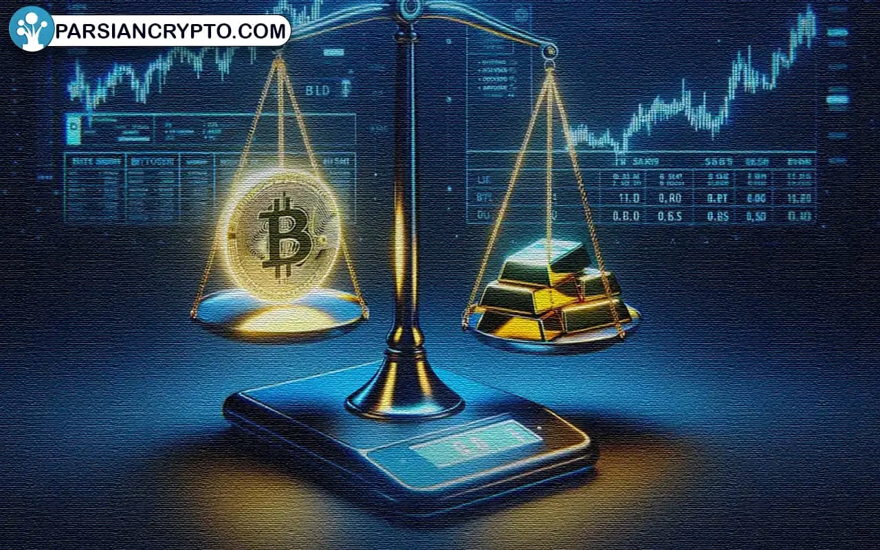 رکورد جدید بیتکوین در مقایسه با طلا! عکس
