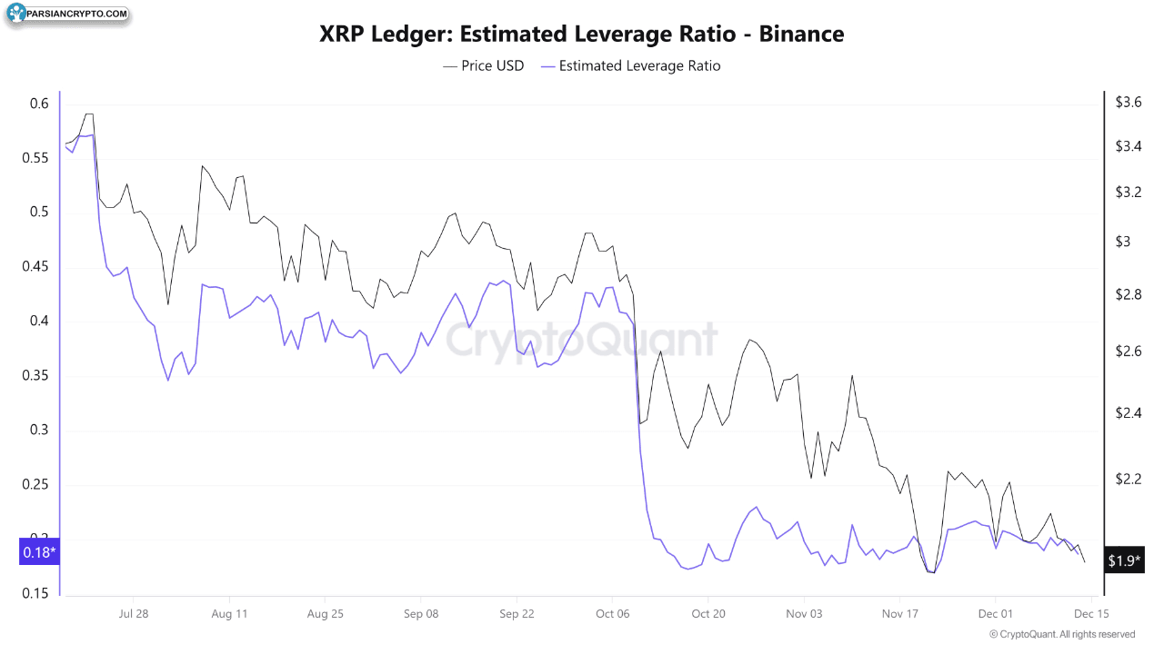 نسبت اهرمی تخمینی لجر XRP