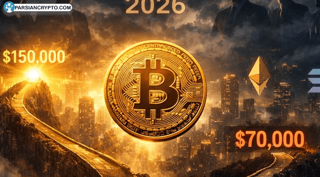 بیت کوین در ۲۰۲۶؛ صعود به ۱۵۰ هزار دلار یا سقوط به ۷۰ هزار؟ عکس