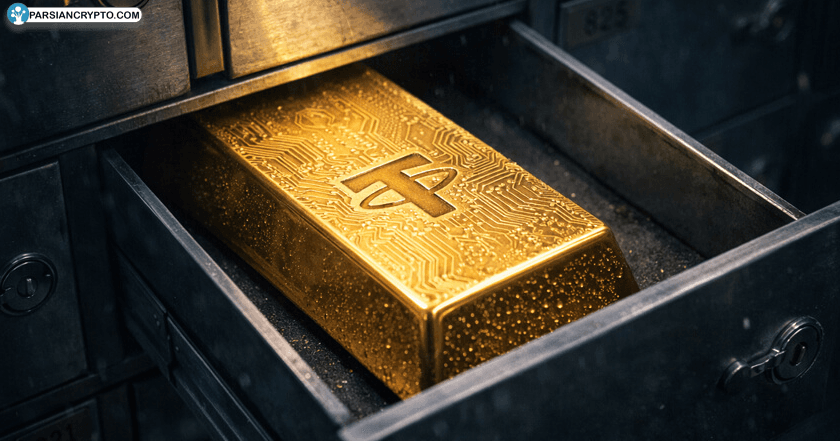 تتر و طلای توکنشده: سرمایهگذاری ۱۵۰ میلیون دلاری برای گسترش طلا در دنیای کریپتو! عکس